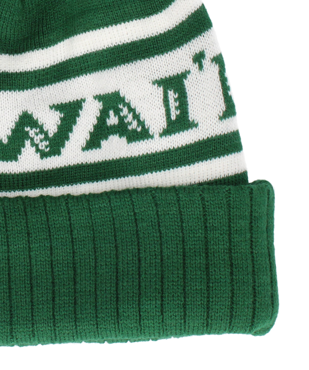 UNIVERSITY OF HAWAII JAQ KNIT WATCH | 57cm～59cm(98) DK GREEN (51